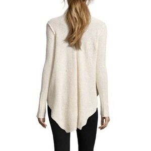 Free People Shark Hem Cardigan Sweater Ivory S